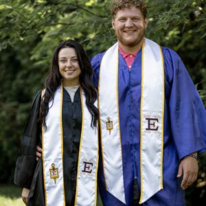 Chi Epsilon White/Gold Stole