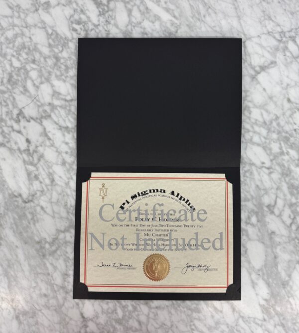 Pi Sigma Alpha Certificate Holders: Bundle of 10 - Image 2